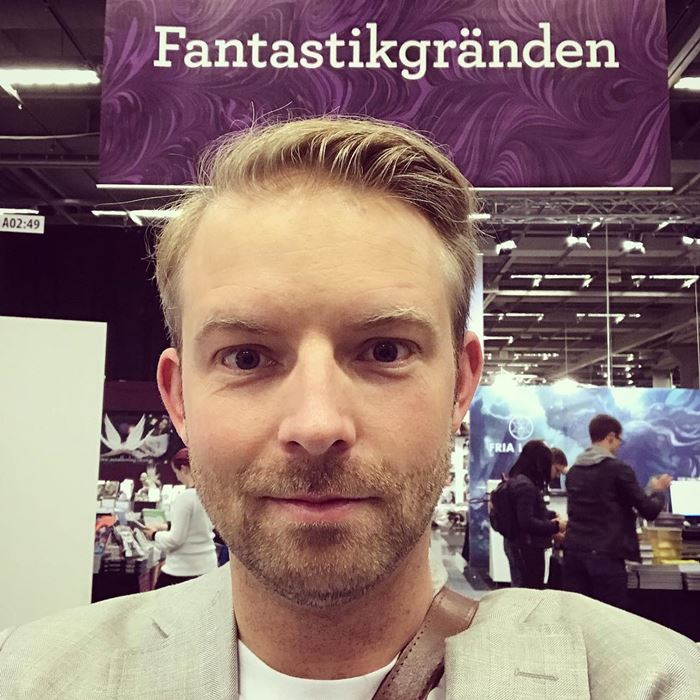 Josef Lindell på bokmässan 2018 Josef Lindell på bokmässan 2018