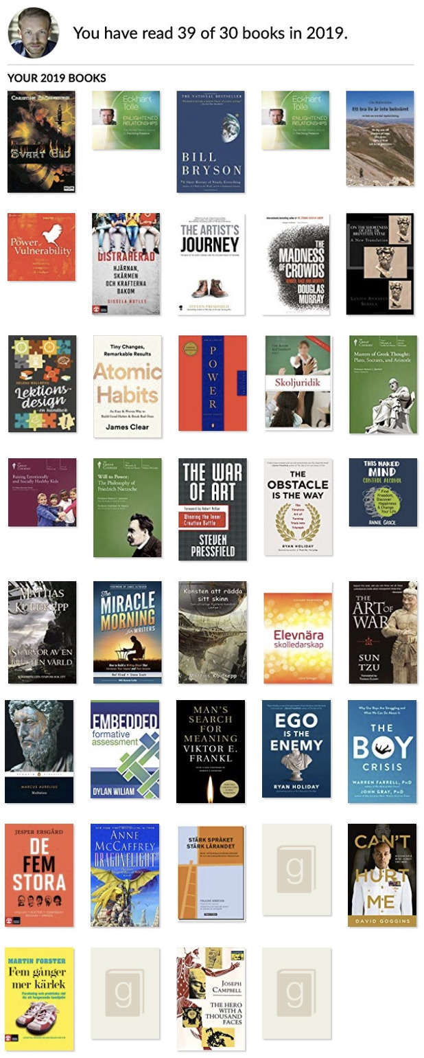 Reading list 2019